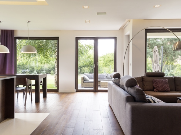 Luxury apartment bay view