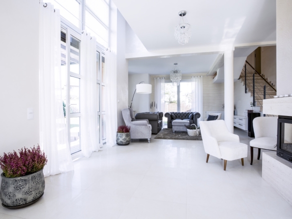 Luxury apartment bay view